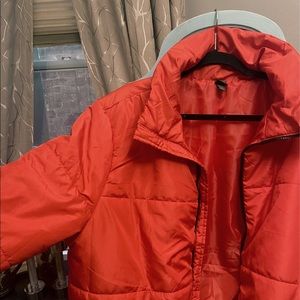 Red Crop Puffer Jacket